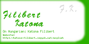 filibert katona business card